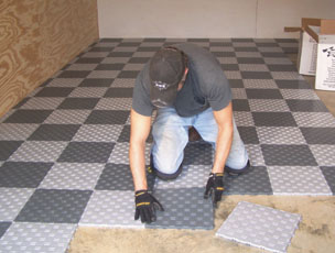 Install Snap-Together Garage Tile - Extreme How To